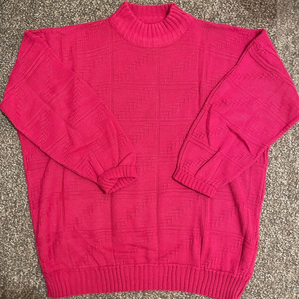 80’s Spunky Pink Sweater